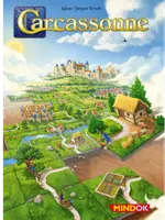 Okładka gry planszowej Carcassonne dostępnej w Dąbrowskim Klubie Gier.