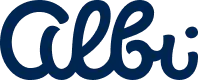 Logo ALBI Polska – wydawnictwo i dystrybutor gier planszowych, partner Dąbrowskiego Klubu Gier.