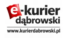 Logo e-Kurier Dąbrowski – lokalnego portalu informacyjnego i partnera Dąbrowskiego Klubu Gier Planszowych.